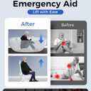 PPOLB Electric Chair Lift - Floor Lift for Elderly Falls, Support Up to 308 LB, IPX8 Waterproof Bath Lift, Foldable & Wireless Rechargeable Design, Quick-Rise Assist for Disabled