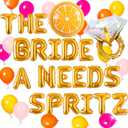 The Bride Needs A Spritz Decor Love at First Spritz Bachelorette Party Decorations Feeling Spritzy Balloon Orange Citrus Balloon for Bridal Shower Mimosa Party Decoration