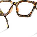 livho Oversized Blue Light Blocking Glasses for Woman  Rectangle Fashion Glasses for Computer, Chic Preppy Frame