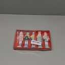 OEUVI 5PCS Christmas Decorations Nutcracker Ornament, 5 inch Wooden Soldier Decor Xmas Tree Hanging Nutcracker Soldier Set for Tree Table Decor Gifts