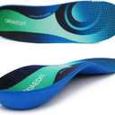 Plantar Fasciitis Insoles for Men Women,High Arch Support for Pain Relief,Inserts Orthotic for Flat Feet Absorbing Inserts Standing All Day, Insoles for Work Boots 2 Pairs M7-7.5/W9-9.5 (Bluegreen)