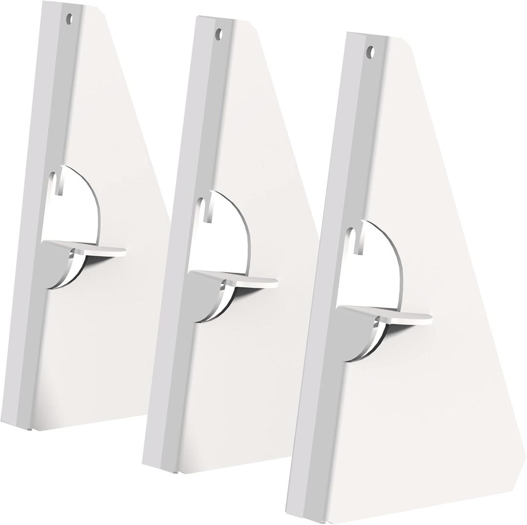 60 Pack 5 Inch Self Stick Cardboard Easel Backs, Premium Cardboard Easel Stand for Picture Frame and Art Easel Stand, Use for Photos, Signs, Crafts, (Pack of 60, White)