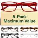 Gaoye 2.0 Professional Reading Glasses for All Day - Computer Readers with Blue Light Protection - Value Pack