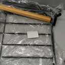 Foldable Metal Laundry Basket with Wheels, 2-Section Rolling Laundry Hamper, 37 Gallons (140L), Only 4LB, Removable Liner, Steel Frame with Handle