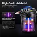 VIVOGROW Bio Pressure Pond Filter, with 13W UV-C Light, 2630 GPH Suitable for Koi Ponds up to 1300 Gallons or Landscape Pools up to 2600 Gallons