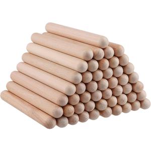 50 PCS 8 Inch Wooden Rhythm Sticks, 25 Pairs Musical Rhythm Stick Set, Music Lummi Sticks for a Lover of Music
