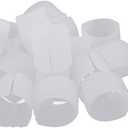 uxcell Plastic Furniture Chair Table Tubing Foot Non-Slip U-Shape Cap 21mm Dia 20pcs White