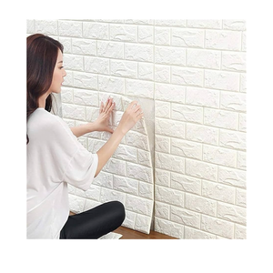 JOLOV  3D Wall Panels Peel and Stick - PE Foam DIY Self Adhesive, Waterproof, Perfect for Interior Wall Decor in Bedroom & Living Room (50)