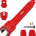 14-in-1 Faucet and Sink Installer Tool, Multi-purpose Pipe Wrench Foldable Wrench Plumbing Tool for Toilet Bowl/Bathroom/Kitchen Plumbing and more