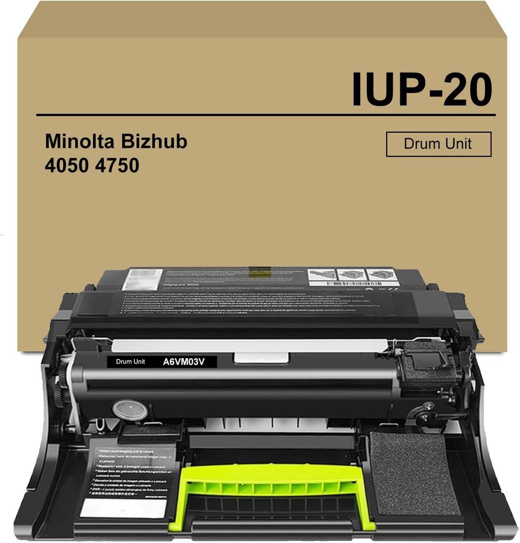 IUP20 Imaging Drum Replacement for Konica IUP-20 A6VM03V Drum Unit for Minolta Bizhub 4050 4750 Printer (1-Pack)