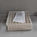 Amazon Basics 6 Cube Wire Grid Storage Organizer, Stackable Storage Cubes, Modular Closet Organizer Shelves, 14.6" D x 30.3" W x 44.8" H, White