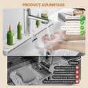Dayacoco Faucet Mat for Kitchen Sink,Super Absorbent Diatomite faucet mat, Quick Drying Stone Sink Tray, Faucet Splash Guard for Kitchen,Bathroom Counter (White, 23.6 x 3.9inch)