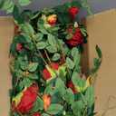 Artificial Rose Flower Swag Wall Wreath Floral for Lintel, Door, Home, Wedding Decoration
