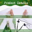 2 Pcs Fruit Tree Netting with Zipper & Drawstring, 8.2 x 6.5 Ft Garden Bird Netting Plant Cover, Blueberry Tomato Insect Bird Barrier Tree Net Protection Cover for Protecting Plants Vegetables Fruits