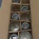 Set of 10 Hammered Glass Cups, 16oz. Dishwasher Safe Cocktail Drinking Glasses - Clear Heavy Base Stemmed Water Glasses, Tall Beer Glasses, Bar Glass, Juice, Iced Tea, Margarita, & Everyday Drinks.