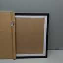 Mxtallup 19x24 Picture Frames Solid wood,Display Pictures 17x22 Inch With Mat or 19x24 Inch Without Mat, Poster Frames 17x22 in Photo Frames Wood Black (T22B1924W1722)