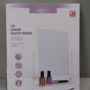 HIEEY Lighted Makeup Mirror, Hollywood Vanity Mirror with Lights, Three Color Lighting Modes, and 5X Magnification Mirror, Smart Touch Control, 360Rotation (17.3in,White,Gift Box)