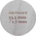 Normcore 53.3mm Puck Screen - Lower Shower Screen - Metal Contact Screen for Espresso 54mm Portafilter Filter Basket - 1.7mm Thickness 150m - 316 Stainless Steel