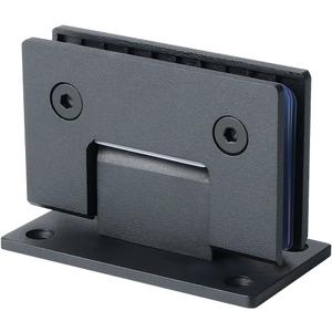 Alise Glass Shower Door Hinges, 90 Degree Hinges for Bathroom Doors,Heavy Duty Stainless Steel Cabinet Hinge Wall to Glass,Frameless Shower Doors Hardware Replacement Part,Black (1P)