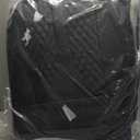 AOMSAZTO Seat Covers Custom Fit for 2019-2023 2024 Chevrolet Chevy Silverado GMC Sierra 1500 2500 3500HD Crew Double Extended Cab Leather Truck Seat Covers (Diamond,Black)