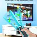FYOUNG Game Sword for Nintendo Switch Sports Swordplay Game & for Legend of Zelda with Wrist Straps Compatible with Switch 2/1/OLED
