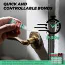 2 x Super Glue Liquid, Instant Adhesive, Multipack Cyanoacrylate Strong Clear Glue for Shoe Sole Repair Ceramic Plastic Metal Wood Pottery Leather Aquarium Glass Rubber, Strong Bonding (12 x 3g)