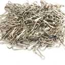 200Pcs Durable Metal Lanyard Hooks DIY Jewelry Basics Hooks Zipper Pull Id Card