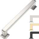 5 Inch 10 Pack Brushed Satin Nickel Cabinet Pulls Kitchen Cabinet Handles Kitchen Cabinet Hardware Kitchen Handles for Cabinets Cupboard Handles (5"/128MM Hole Center)