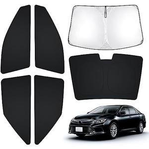 T TGBROS Window Sunshade for Toyota Camry 2012-2017 Windshield Side Rear Window Full Set Custom Fit Car Sun Shades Foldable Blocks UV Rays Keeps Your Vehicle Cool 6PCS