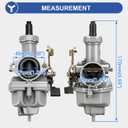 YOXUFA PZ27 Carburetor Kit Replacement for TaoTao Apollo 125cc 150cc 200cc 250cc ATV Dirt Pit Bike Go Kart 4 Stroke Zongshen TRX200 Gio Sunl Viper Lifan Chinese Quad 4 Wheeler Parts