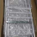 LUCKUP Organization and Storage Craft Table for Cricut Machines, Rolling Cart Cabinet with Extend Tabletop, 51 Vinyl Roll Holders, 5 Drawers & Heat Press Workstation