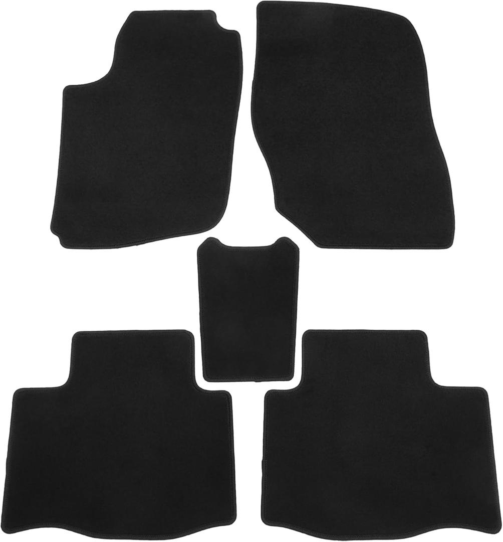 Car Floor Mats Kit Compatible for Toyota RAV4 2013-2018, Non-slip Velour Black Front and Rear Full Set Auto Floor Carpet Liners Rugs
