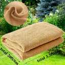 40" X 20 Feet Burlap Fabric,High Density Jute Fiber Burlap Roll for Garden Tree Wrap,Multipurpose Erosion Control Blanket for Home,Outdoor Gardening,Weed Barrier and Party Decor