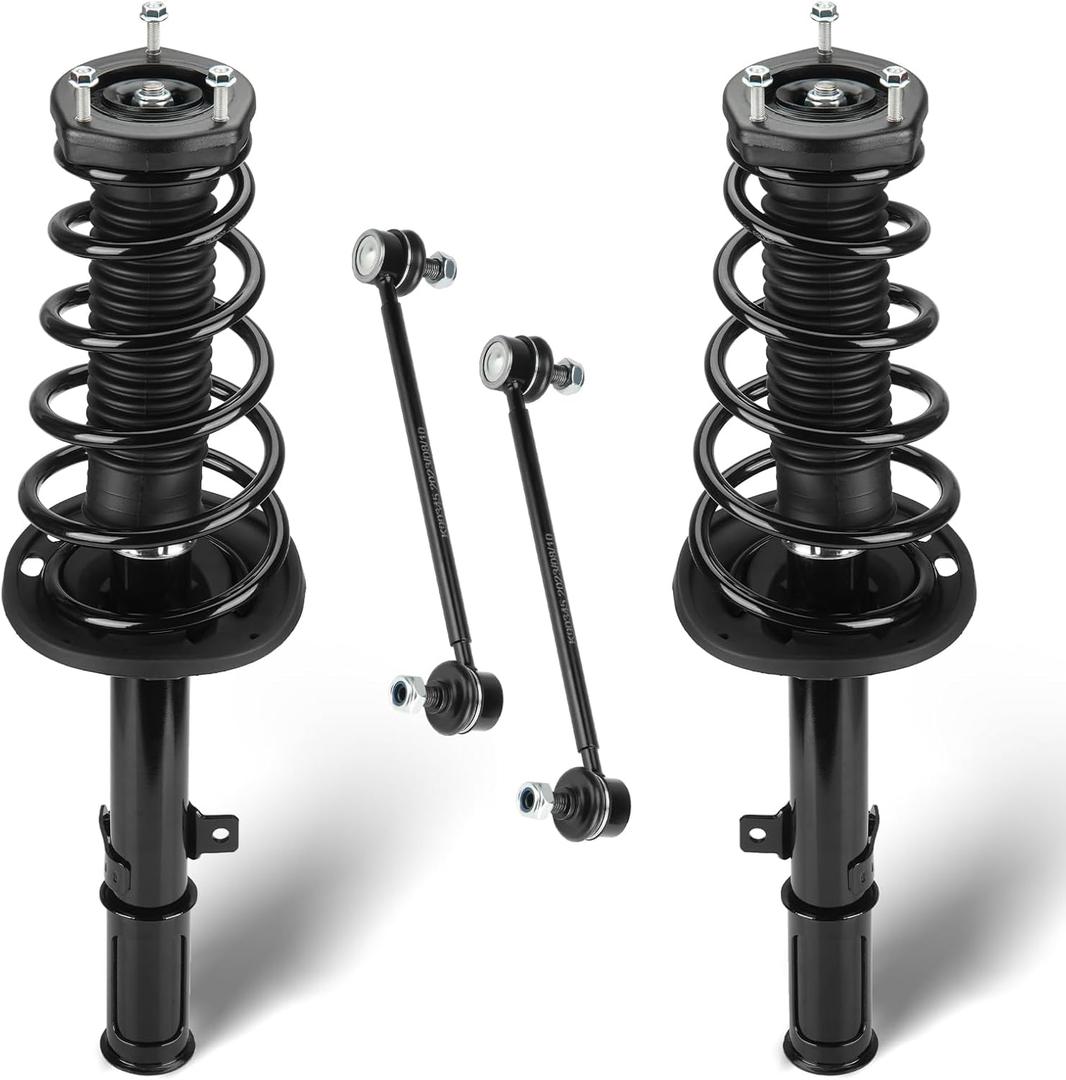 Rear Struts Assembly Shock Absorber & Sway Bar End Link Compatible with 2004-2006 Toyota Camry/Lexus ES330 (Exc. Adaptive Variable Suspension), Replace 172208 172207 K90345 (4Pcs)