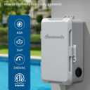 DEWENWILS Pool Pump Timer, Outdoor Digital Timer Box, 3HP 40A 240VAC, 7-Day 12 ON/Off Programmable Timer Switch for Pool Pump, Water Heater, Pool Filter, Landscape Lights, ETL Listed