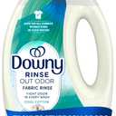 Downy Rinse Laundry Odor Remover, Cool Cotton Scent, 62 fl oz, Fabric Softener and Laundry Odor Removal Rinse, Fights Odors at the source, HE Compatible