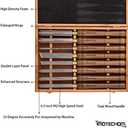 8-Pieces HSS Wood Turning Tools Lathe Chisel Set with Wooden Box