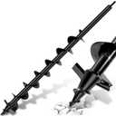Upgraded Auger Drill Bit for Planting, 3''x32'' Drill Auger for Digging Holes, Heavy Duty Post Hole Digger for Garden Planting, Bulbs Fences Umbrella Holes, Fit 3/8" Hex Drive Drill
