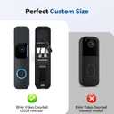 Wireless Doorbell Chime for Blink Video Doorbell (1st & 2nd Gen), Video Doorbell Extender with Wired Transmitter & Plug-in Receiver, 58 Melodies, 5 Volume Levels, Indoor Chime (1 Extender 2 Chime)