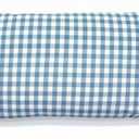 Edomi Upgrade Buckwheat Hull Pillow, Small Size Cervical Neck Pillow with Pillowcase, Back Support for Side Sleeper Sleeping or As a Neck Pain Pillows(20x11 Inches, Blue)