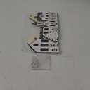 Retisee 1 Set Christmas Gingerbread House Decorations Foldable Christmas Gingerbreads House with LED Light and 2 Pcs Tree Xmas Village Home Cabinet Decor Gift for Party(Neutral Houses,Black,White)