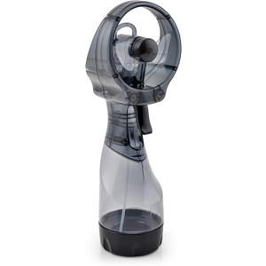 O2COOL Deluxe Handheld Battery Powered Water Misting Fan (Grey) (Single)