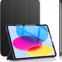 Soke Case for iPad 11th Generation (A16) 11-inch 2025 & 10th Gen 10.9-inch 2022 - [ Auto Wake/Sleep + Slim Trifold Stand], Protective Hard PC Back Cover for Apple iPad 11/10 - Black
