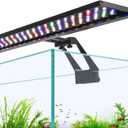hygger Clip On Full Spectrum Aquarium LED Light, 26W Day-Night Dual Timer Sunrise-Day-Sunset-Moon Fish Tank Light, Adjustable Timer Brightness with 9 Colors for Planted Tank (26W for 31~37inch long tank)