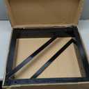 Underbody Truck Tool Box Mounting Brackets Kit, Welded Formed Steel Mounting Brackets with Screws Spacers and Sleeves Bolts for Underbody Truck Bed Tool Box, 17.7X 17.7 Inch, Set of 2