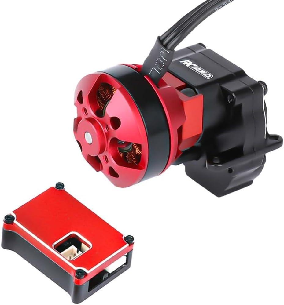 RCAWD 2204 3500KV Brushless Outrunner Motor Transmission with 30A Brushless Esc Pedals for 1/18 TRX4M Series Upgrades Part