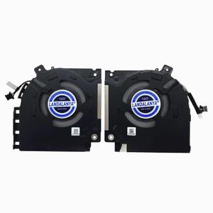 Replacement New Laptop CPU+GPU The Main Cooling Fan for Dell Alienware X15 R1 X15 R2 RTX30 Series 082VD4 0V0G61 DFS5K22305283T FND3 DFS5K22115371S FND2 ND85C42-21F16 ND85C43-21F17 DC5V Fan
