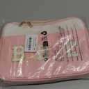 Bible Cover Case for Women, Large Chenille Letter Leather Bible Case with Bible Study Accessories, Bible Study Supplies Bible Journaling Kit, Christmas Christian Gift for Women Girls (Pink)