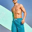 NORTHYARD Mens Swim Trunks Board Shorts 9 Inch Bathing Suit Swimwear Quick Dry Beach Short with Zipper Pocket - No Mesh Liner (Blue, M)