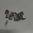 8Pcs Closet Rod Bracket 15mm x 30mm Oval Closet Rod End Supports (Single Hole) with Rear Facing 6.5mm Pins